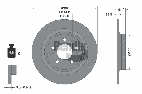 Brake Disc (BDS1708)