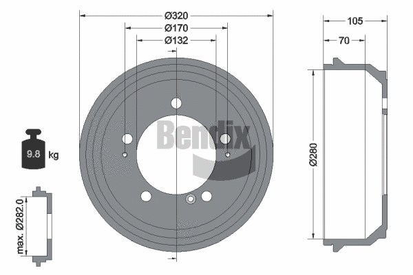 Brake Drum (BDM1072)