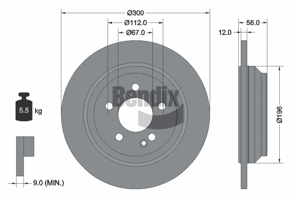 Brake Disc (BDS1187)