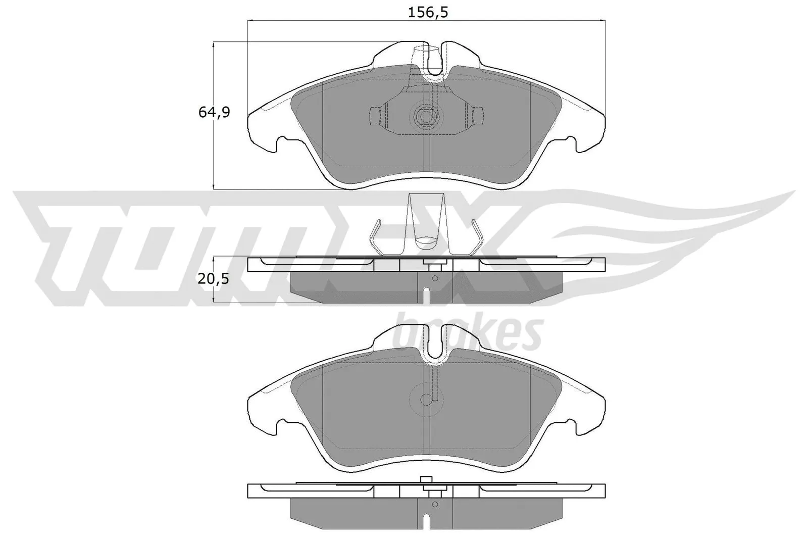 Brake Pad Set, disc brake (TX 10-93)