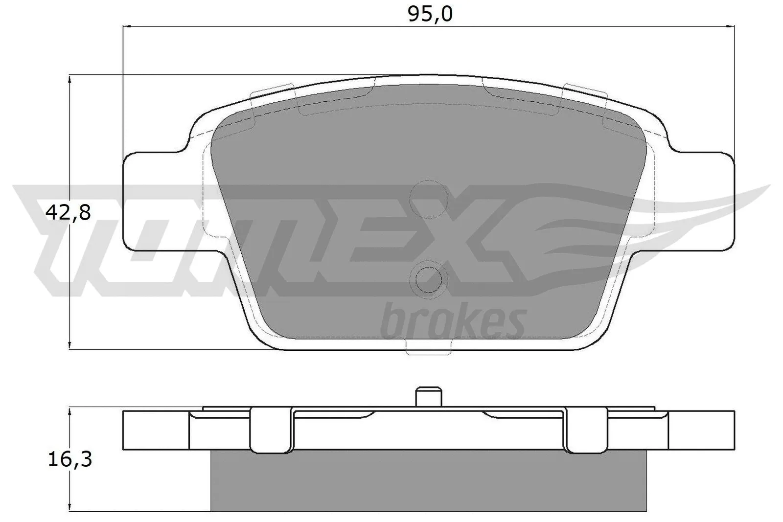 Brake Pad Set, disc brake (TX 12-51)