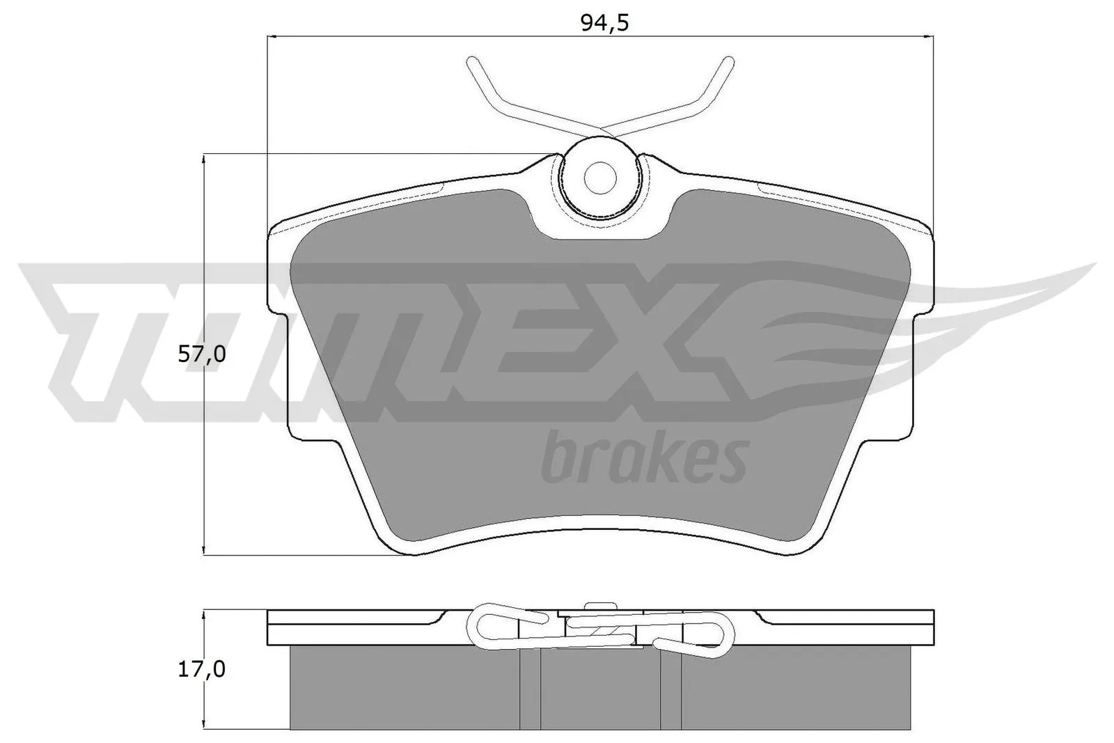 Brake Pad Set, disc brake (TX 13-09)