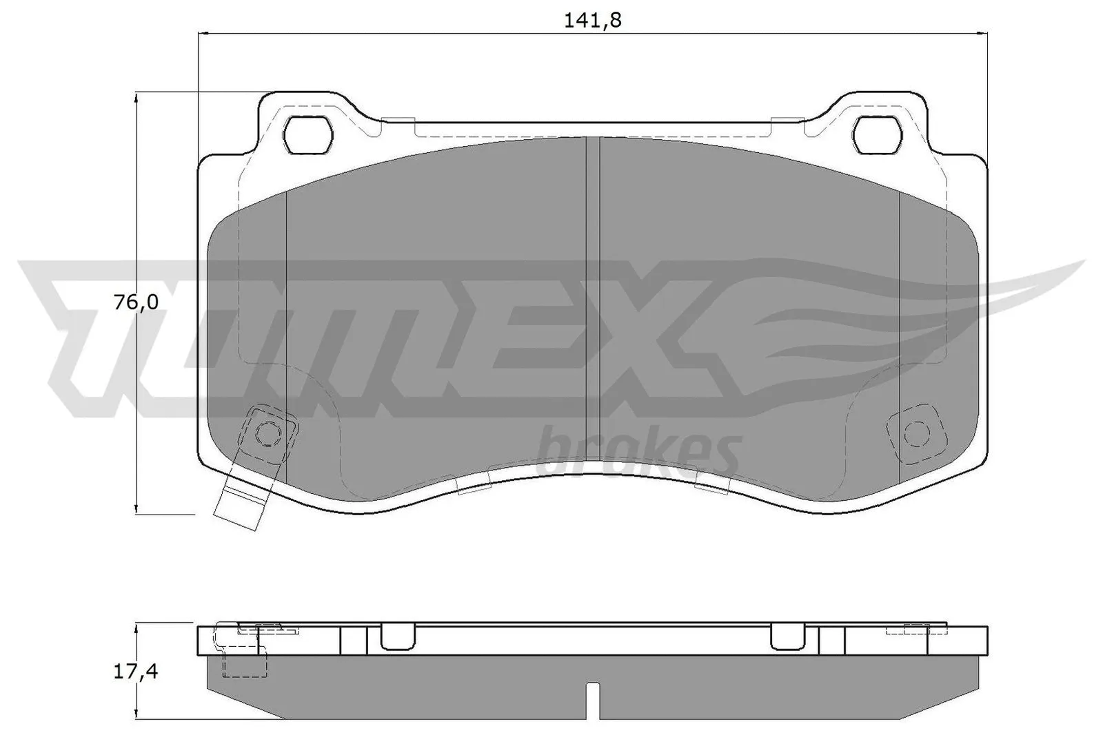 Brake Pad Set, disc brake (TX 19-95)