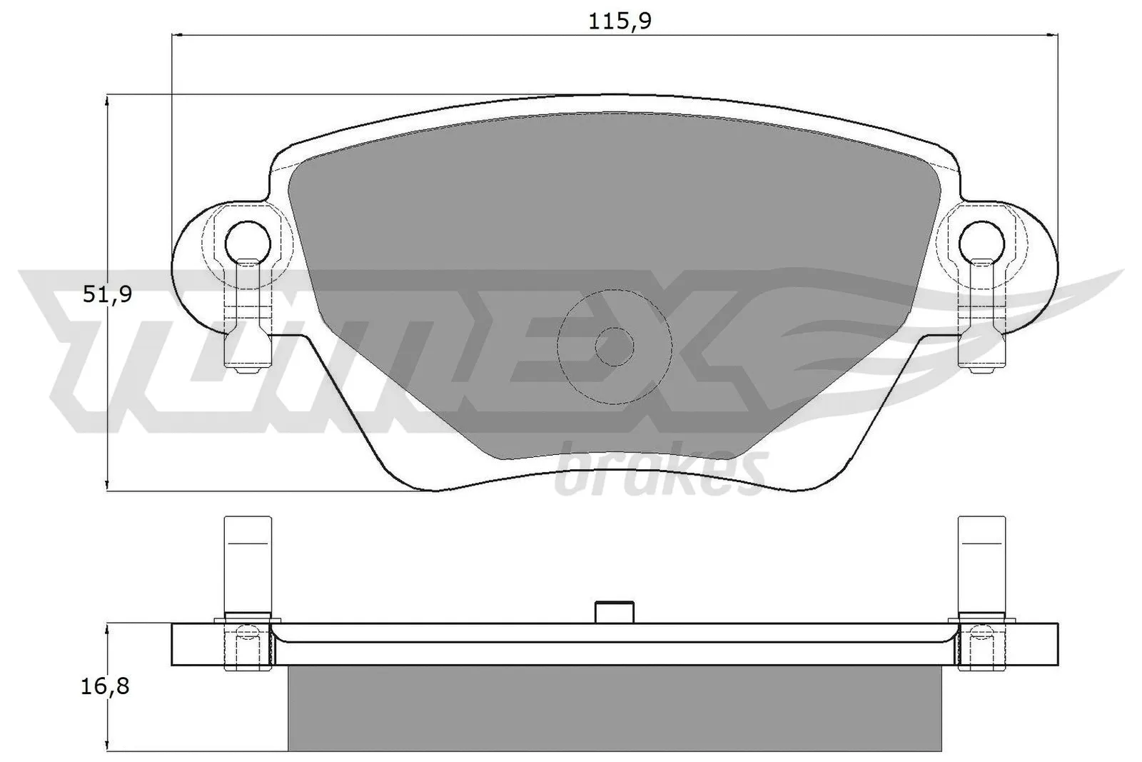 Brake Pad Set, disc brake (TX 12-59)