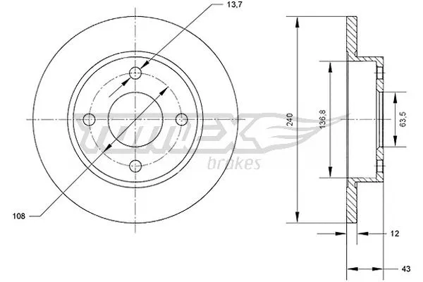 Brake Disc (TX 70-99)