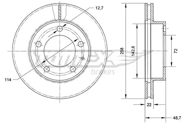 Brake Disc (TX 70-70)