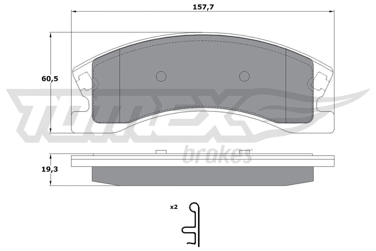 Brake Pad Set, disc brake (TX 14-91)