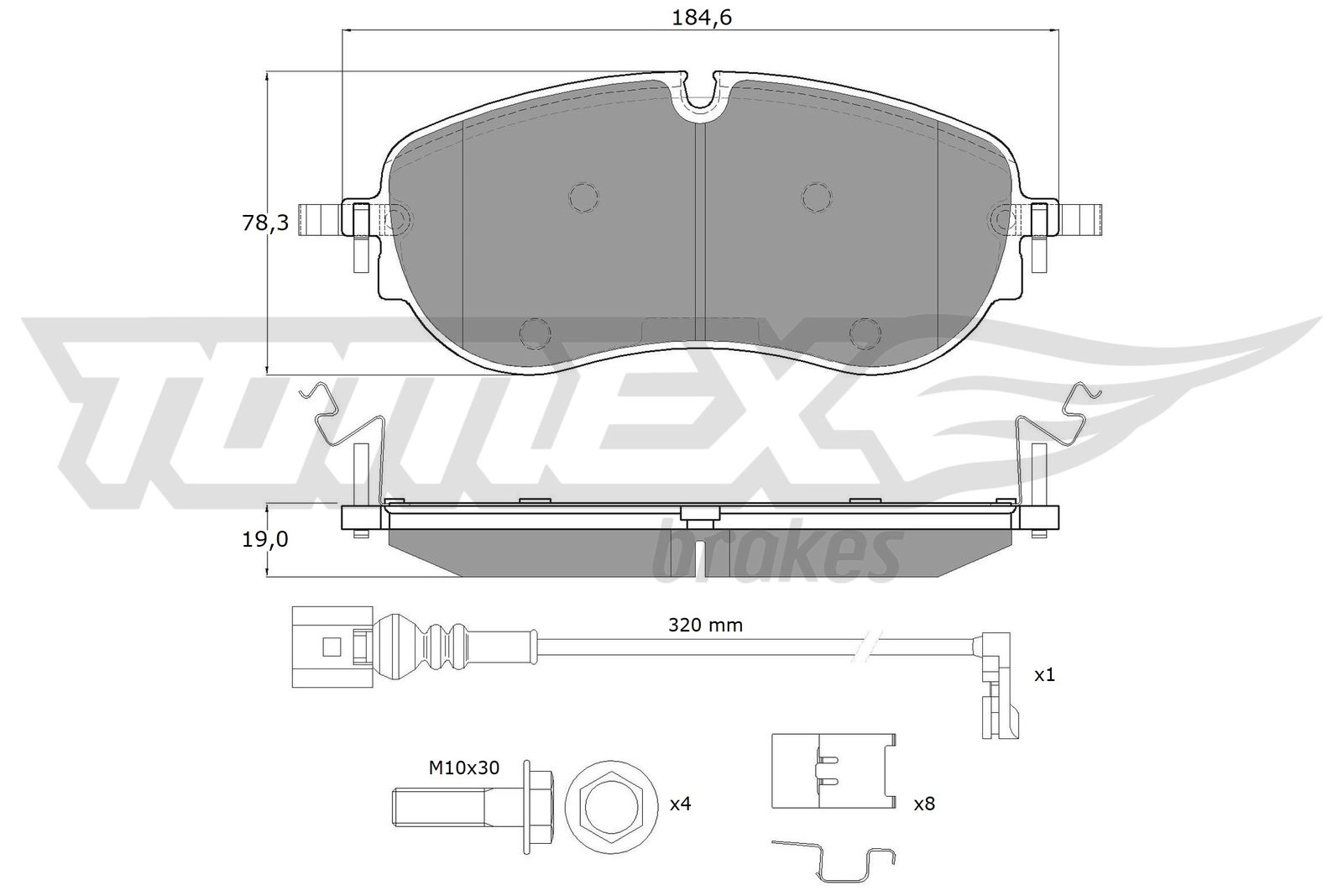 Brake Pad Set, disc brake (TX 60-00)
