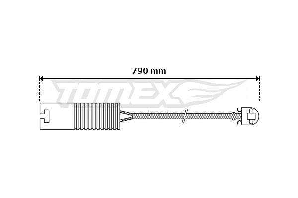 Warning Contact, brake pad wear (TX 30-30)