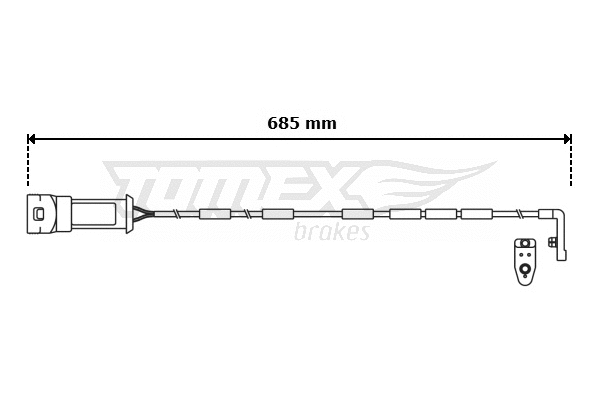 Warning Contact, brake pad wear (TX 31-08)