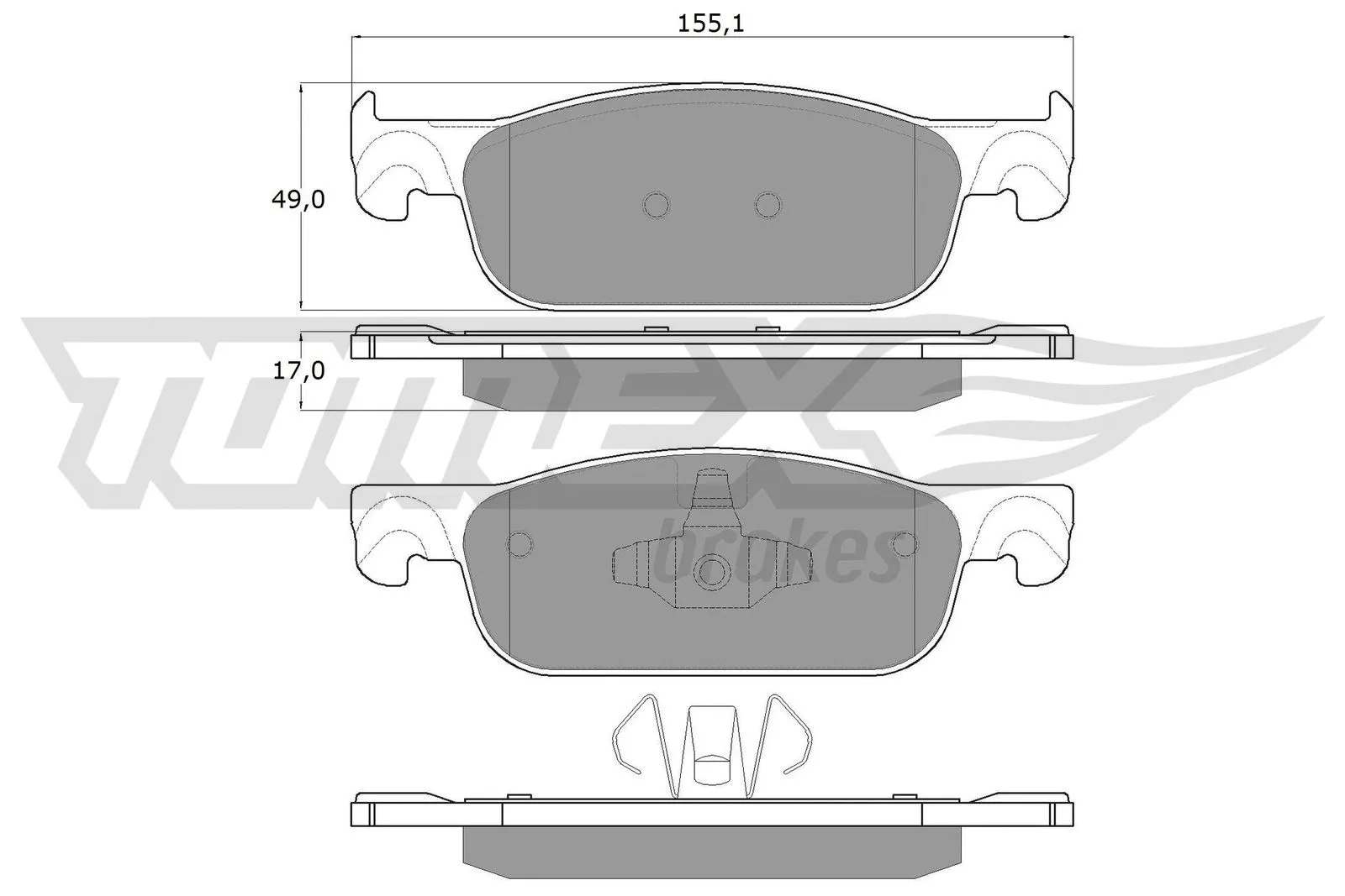 Brake Pad Set, disc brake (TX 18-32)