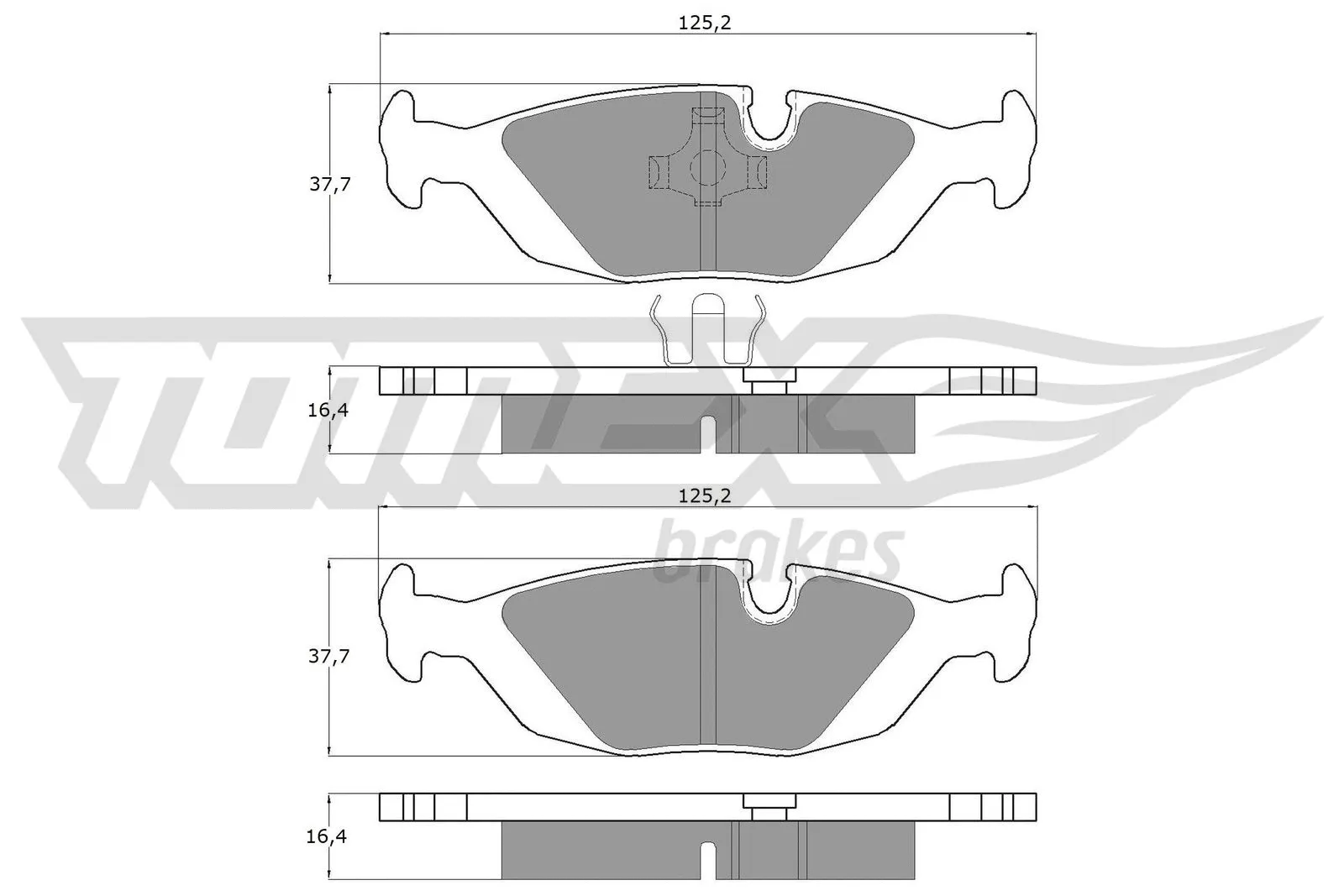 Brake Pad Set, disc brake (TX 11-30)