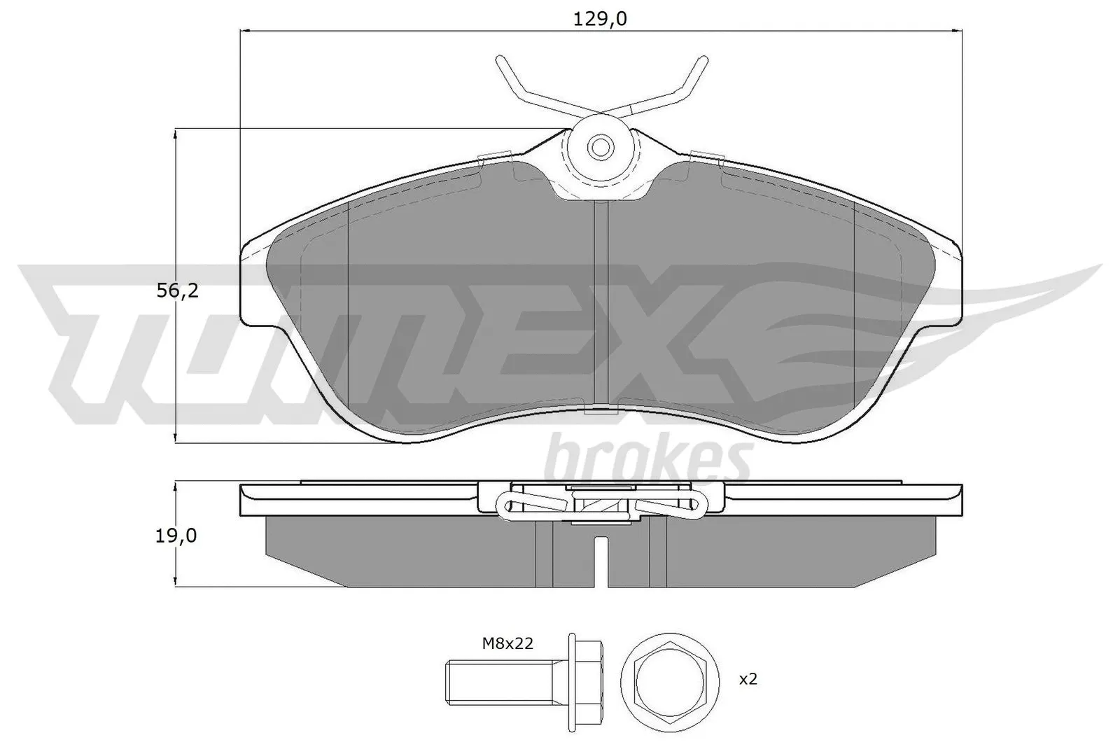 Brake Pad Set, disc brake (TX 13-29)