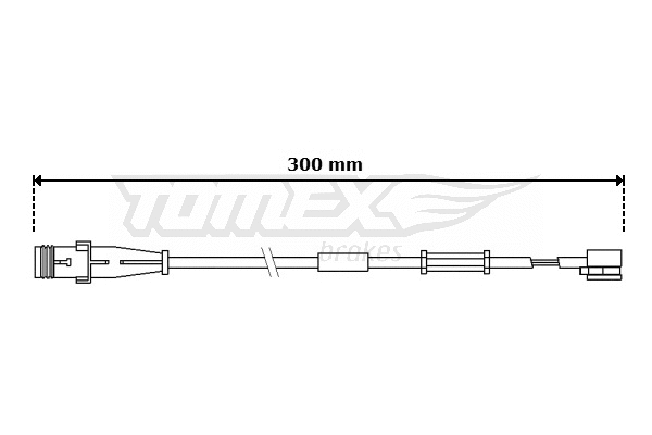 Warning Contact, brake pad wear (TX 30-70)