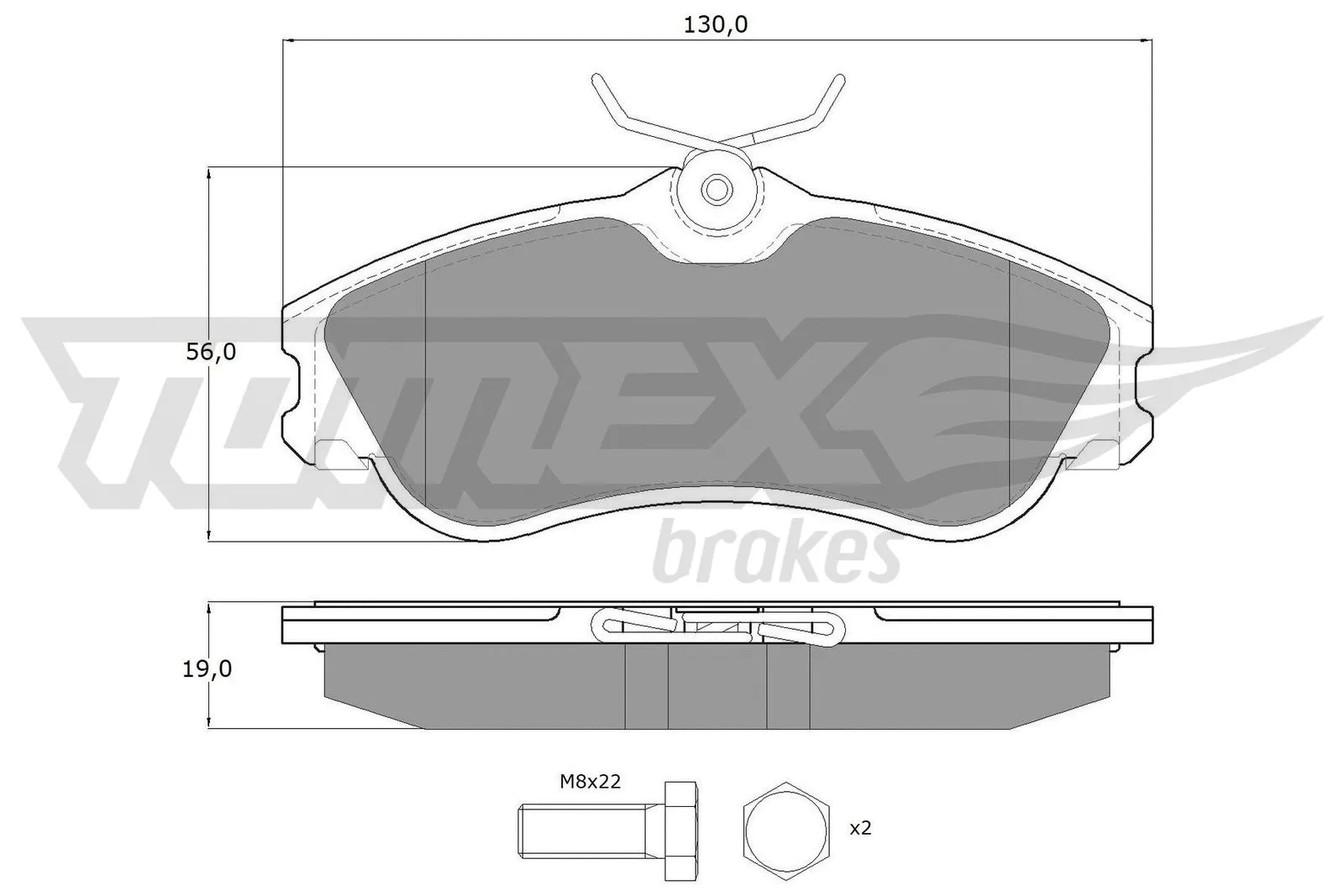 Brake Pad Set, disc brake (TX 11-121)