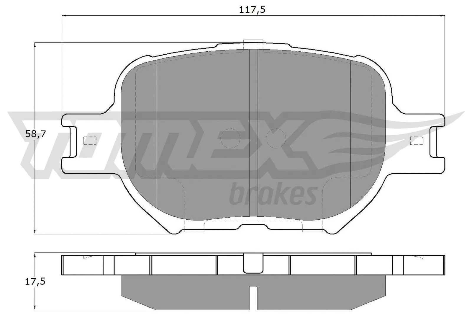Brake Pad Set, disc brake (TX 15-62)