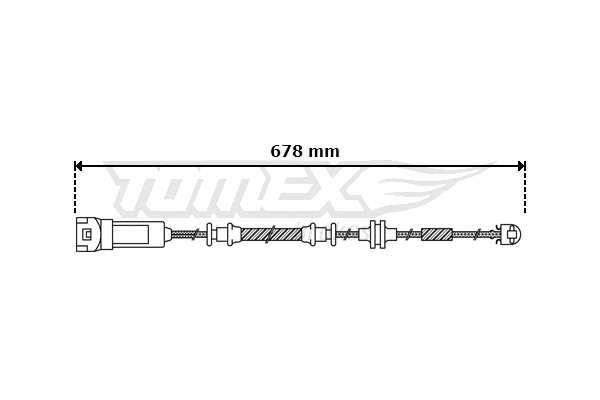 Warning Contact, brake pad wear (TX 30-48)