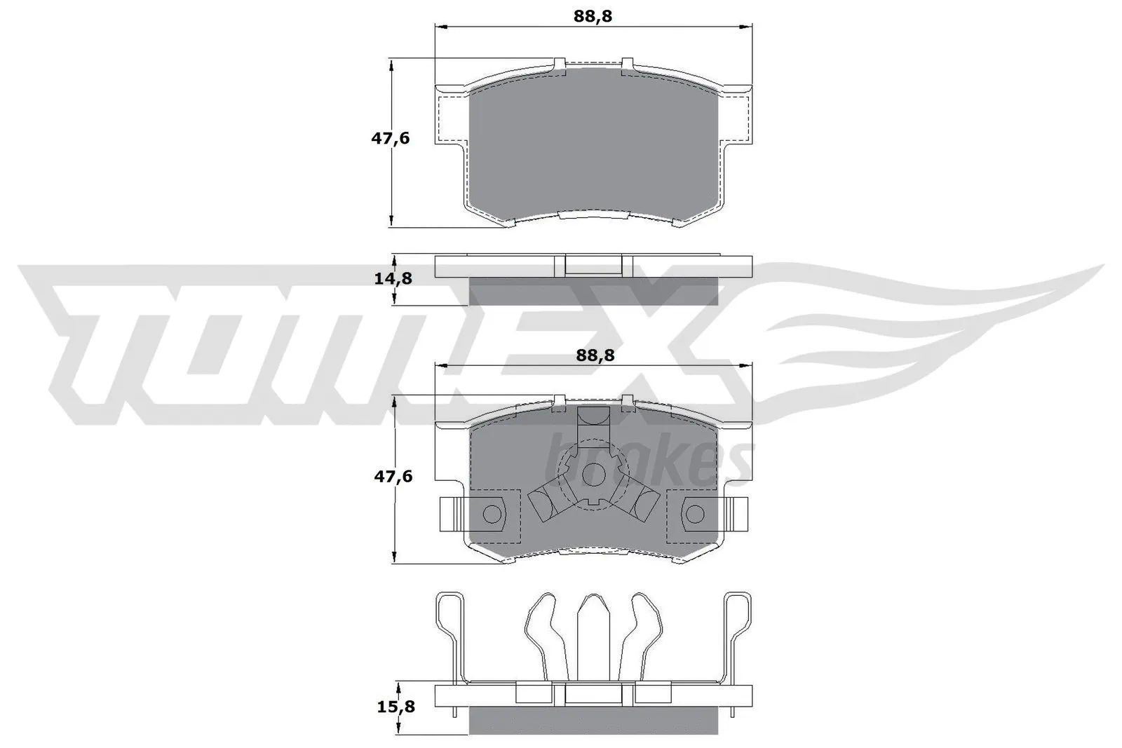 Brake Pad Set, disc brake (TX 17-53)