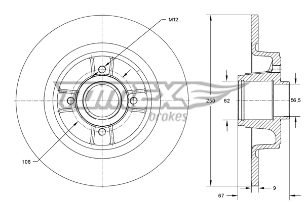 Brake Disc (TX 73-571)
