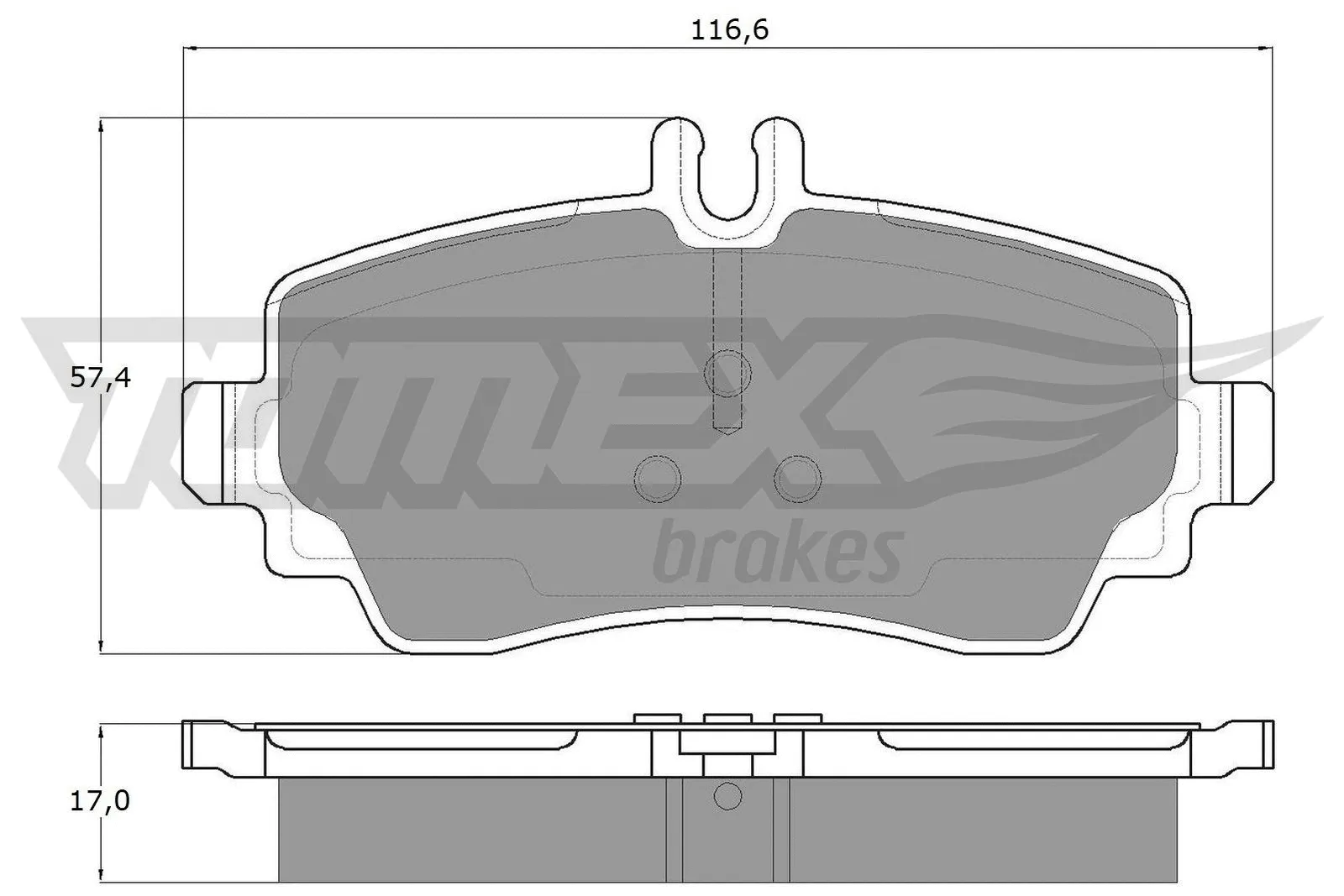 Brake Pad Set, disc brake (TX 12-75)