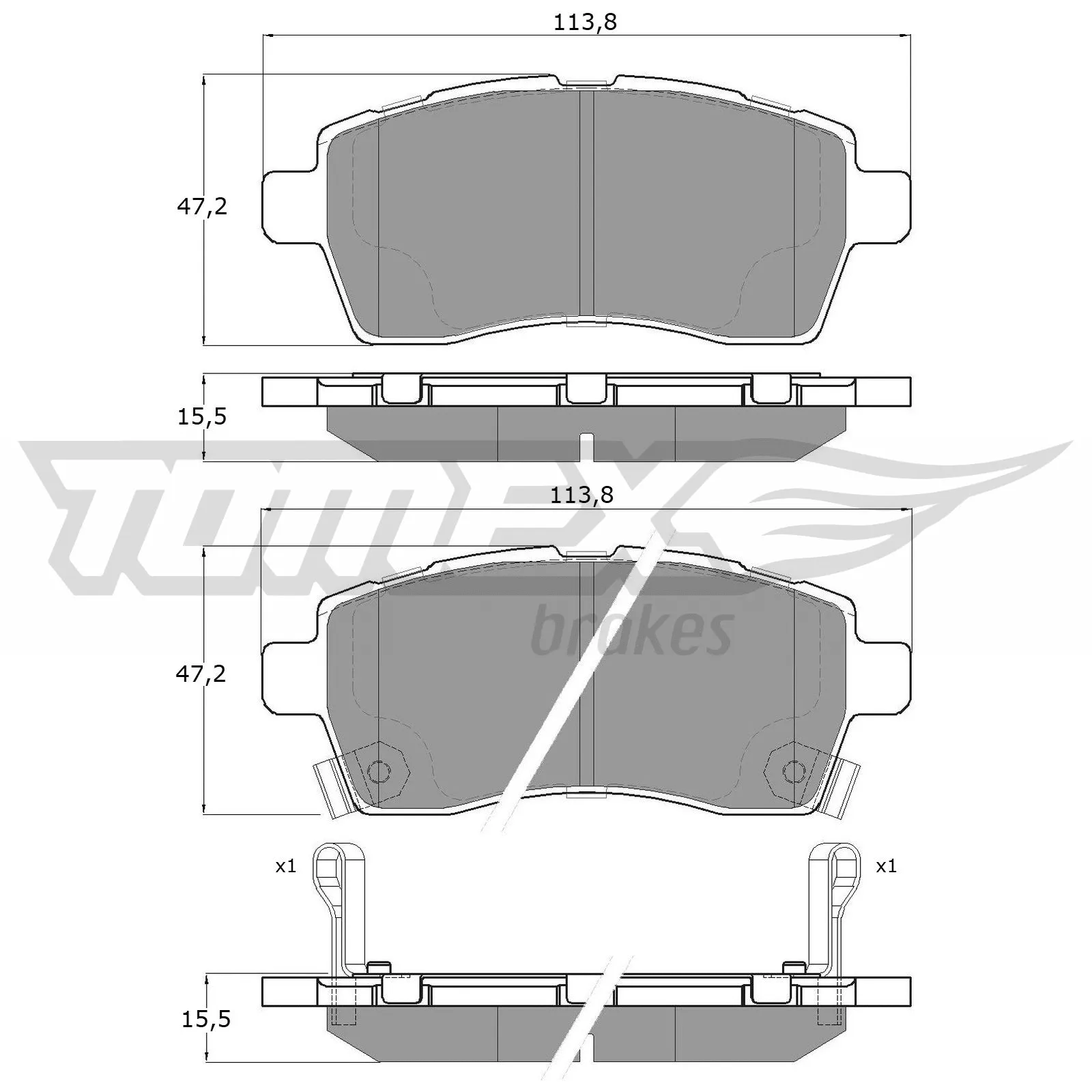 Brake Pad Set, disc brake