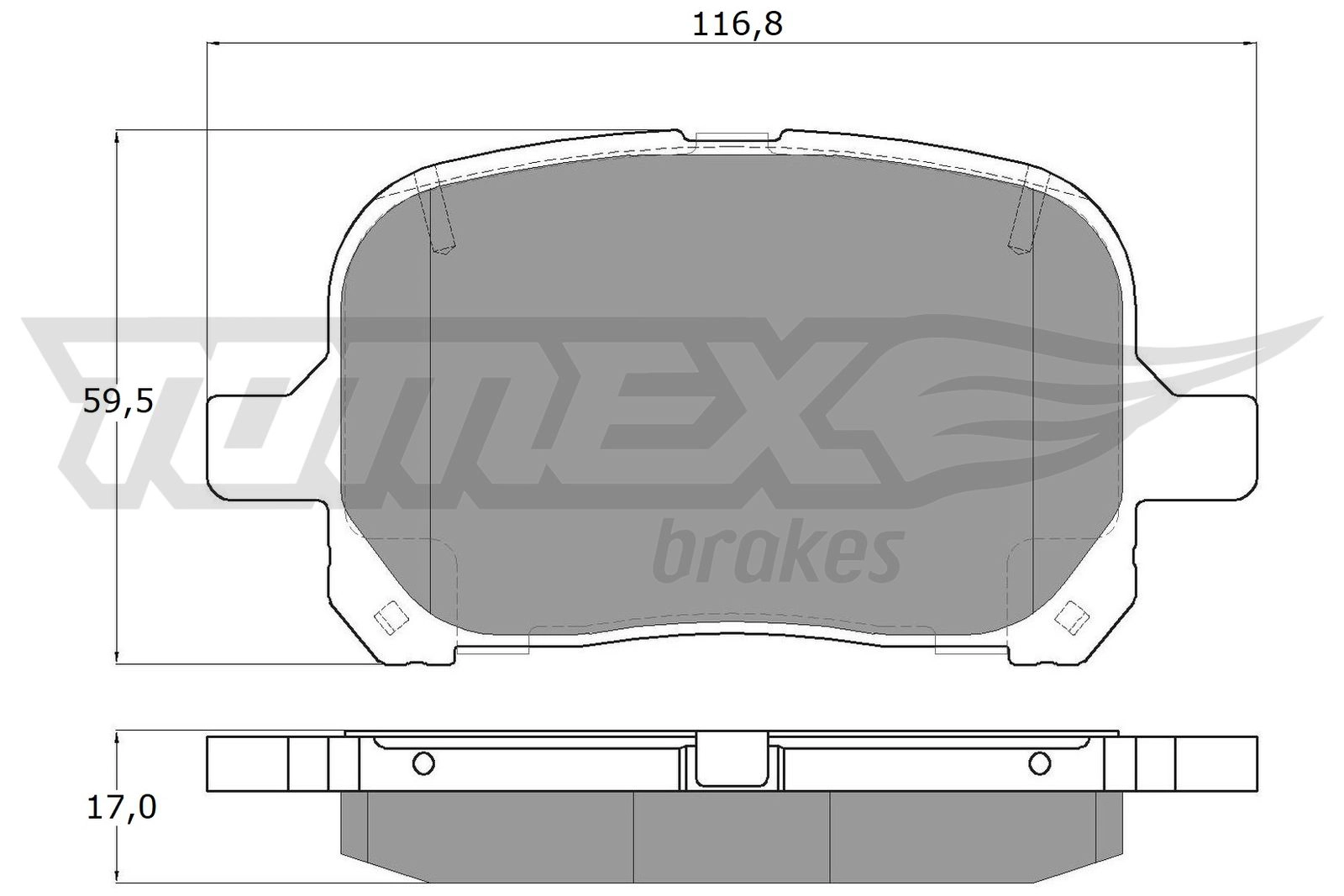 Brake Pad Set, disc brake (TX 13-73)