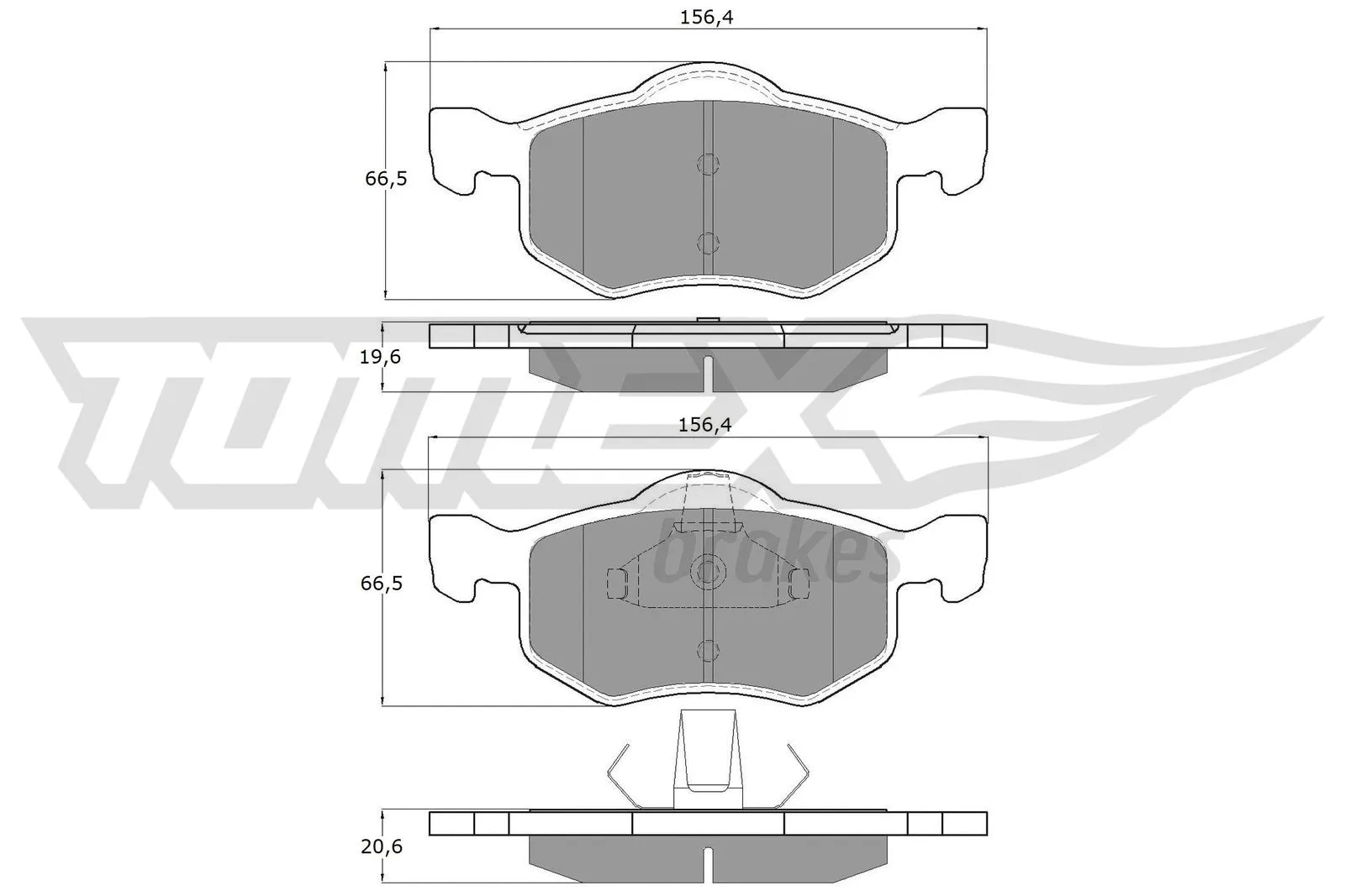 Brake Pad Set, disc brake (TX 18-93)