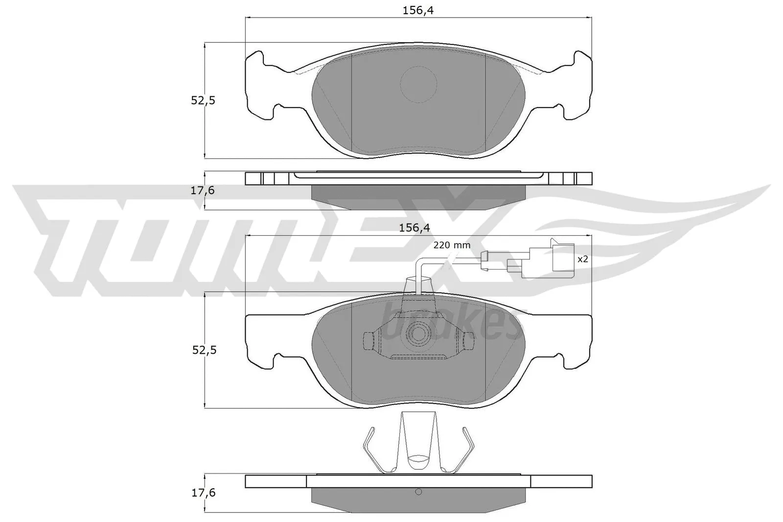 Brake Pad Set, disc brake (TX 11-87)
