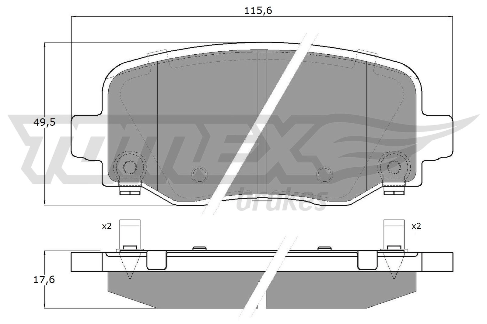 Brake Pad Set, disc brake (TX 60-12)