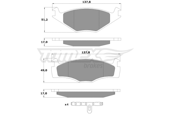 Brake Pad Set, disc brake