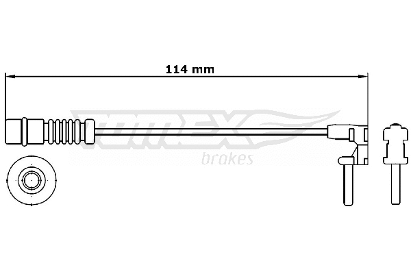 Warning Contact, brake pad wear (TX 30-69)