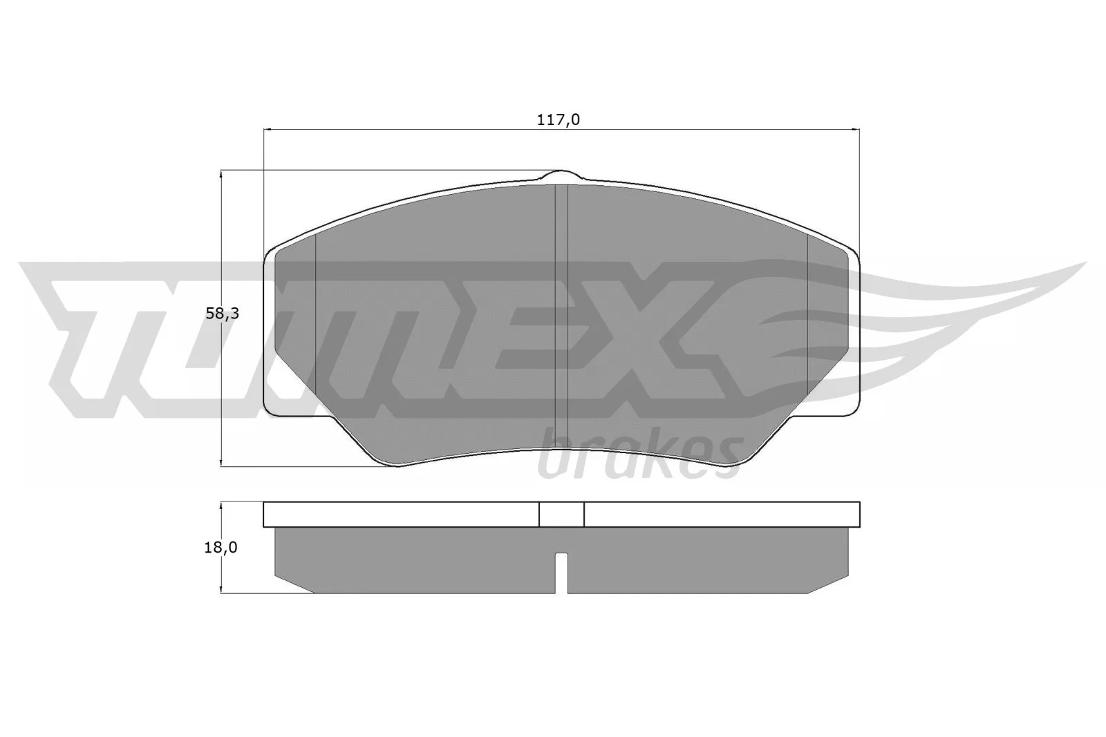Brake Pad Set, disc brake (TX 10-30)