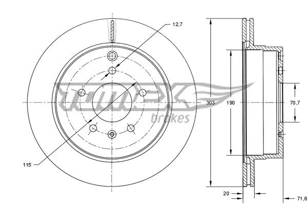 Brake Disc (TX 73-71)