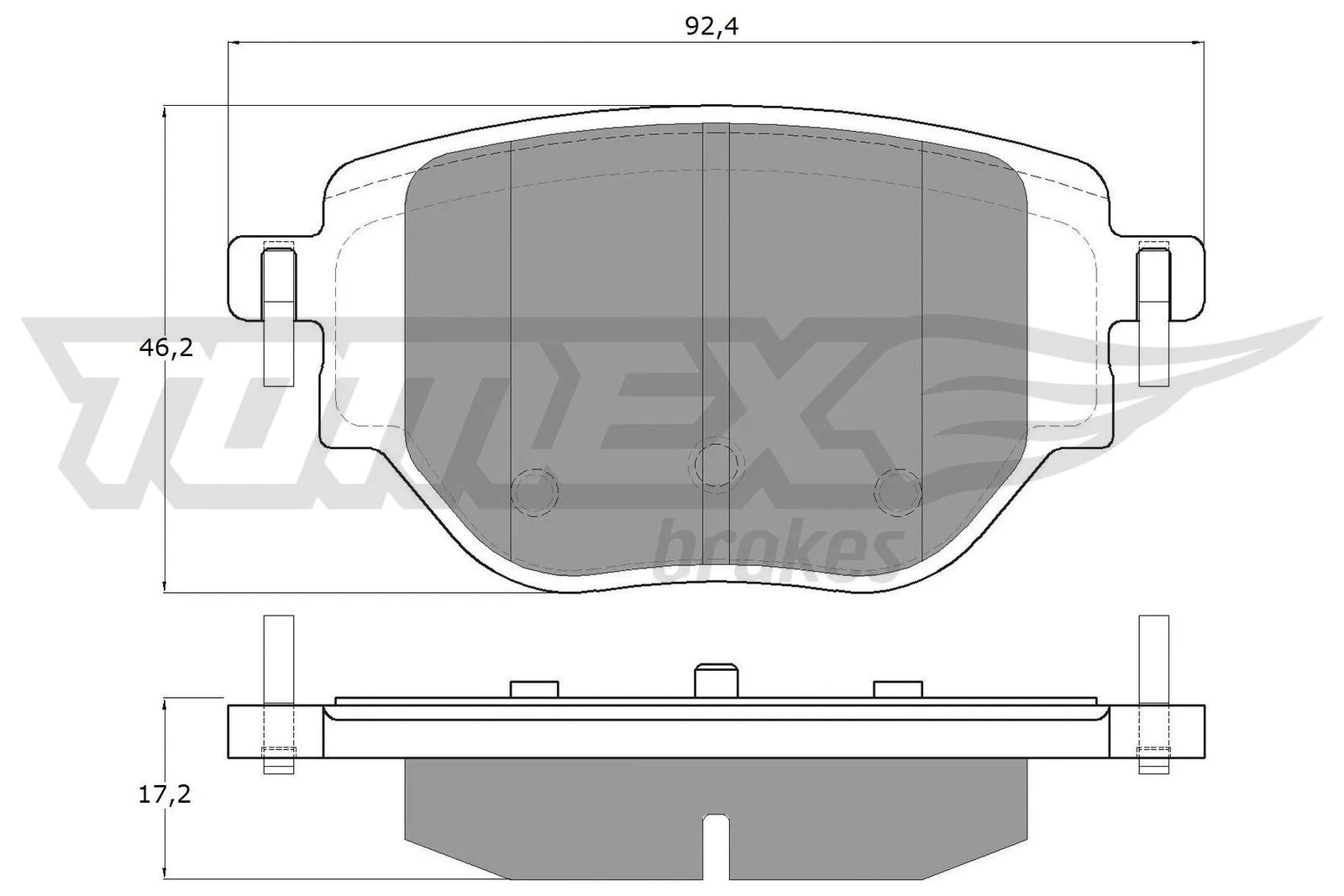 Brake Pad Set, disc brake (TX 19-91)