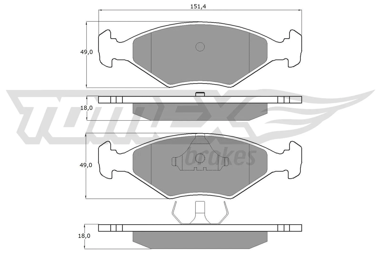 Brake Pad Set, disc brake (TX 10-79)