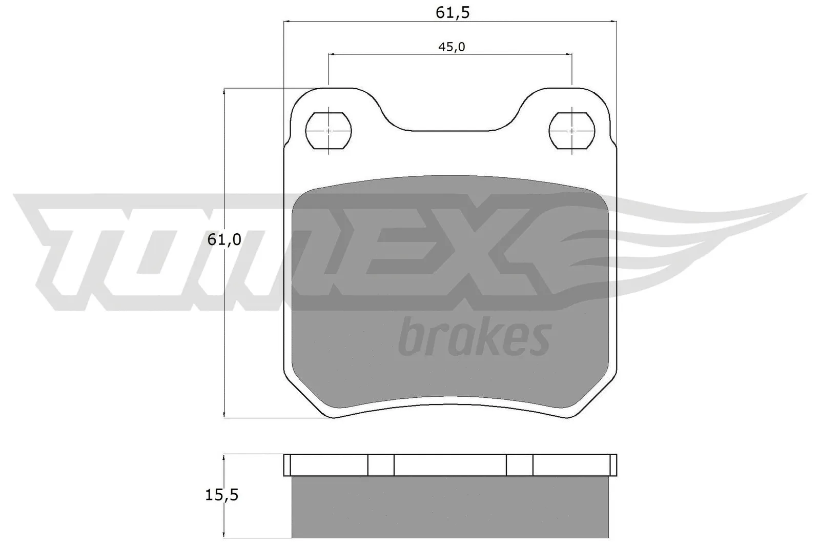 Brake Pad Set, disc brake (TX 11-60)