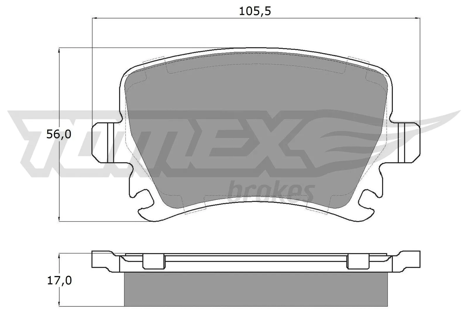 Brake Pad Set, disc brake (TX 13-95)