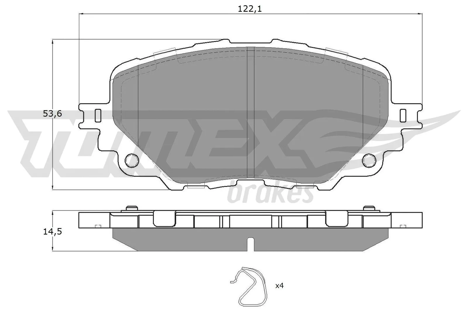 Brake Pad Set, disc brake (TX 19-04)