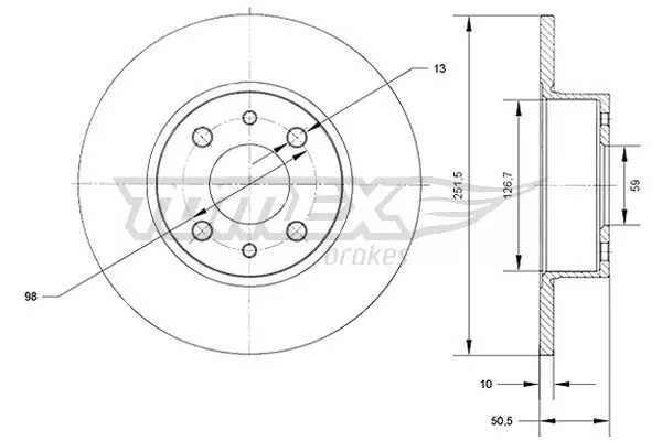Brake Disc (TX 70-89)
