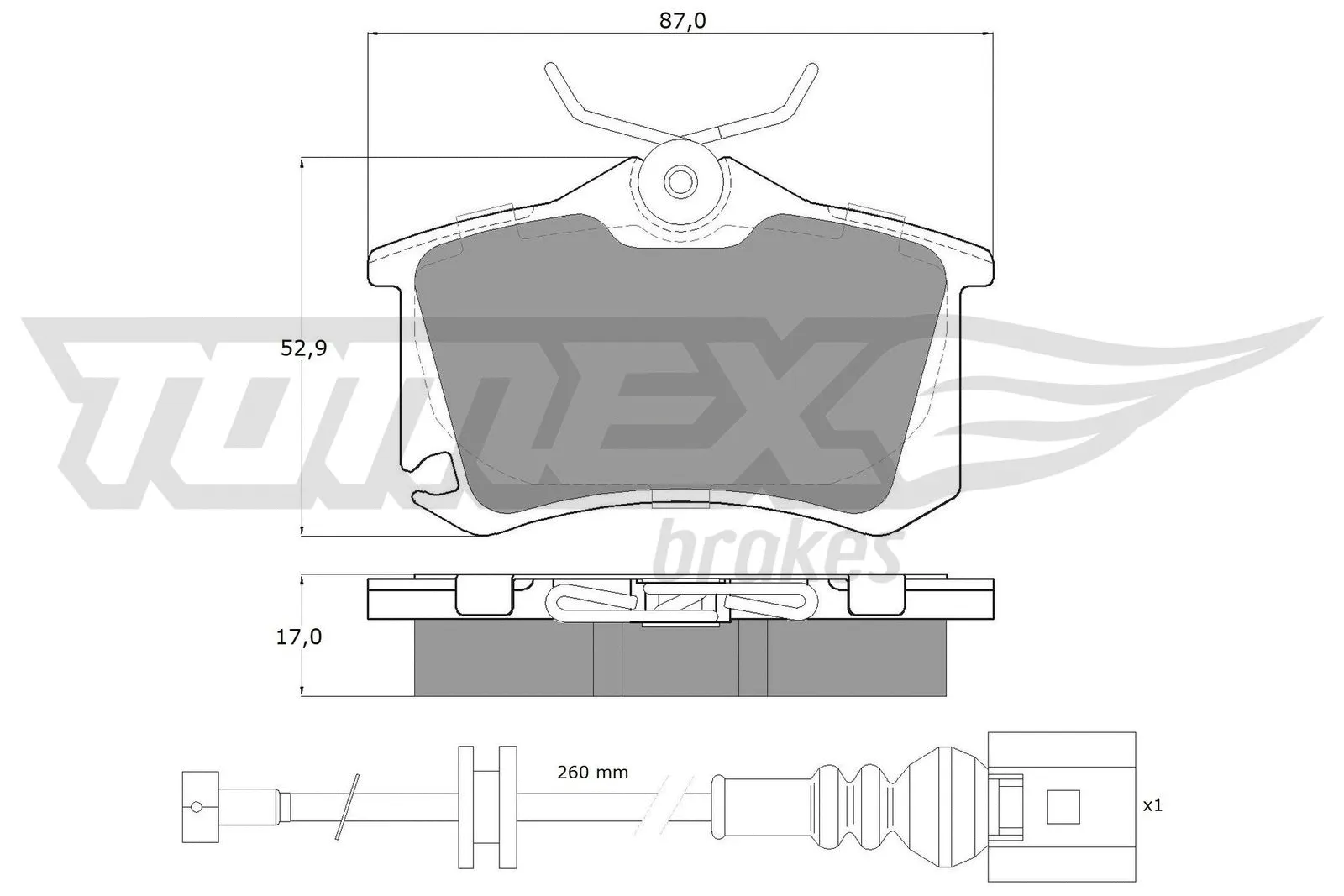 Brake Pad Set, disc brake (TX 16-15)