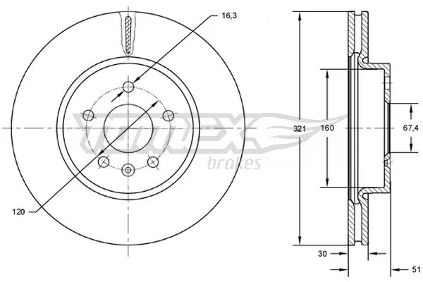 Brake Disc (TX 72-55)