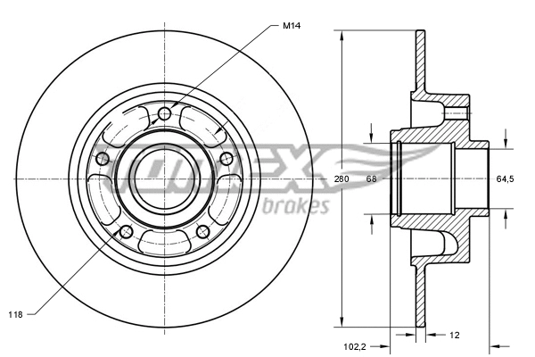Brake Disc (TX 71-141)