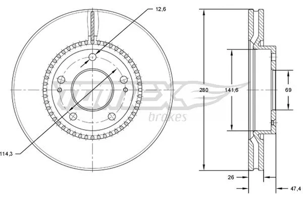 Brake Disc (TX 71-35)
