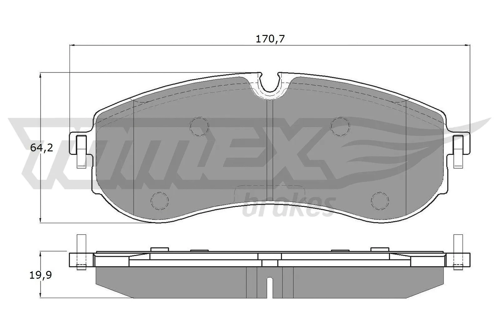 Brake Pad Set, disc brake (TX 19-97)