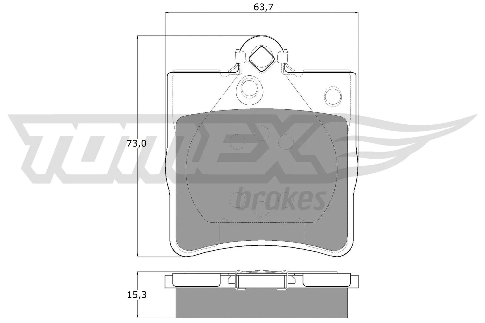Brake Pad Set, disc brake (TX 12-29)