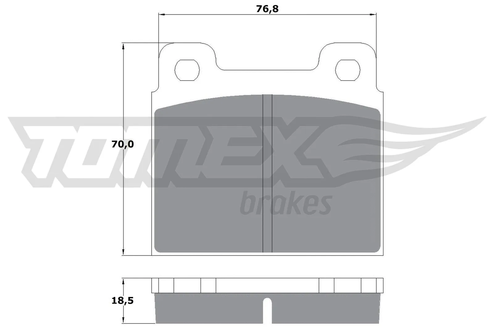 Brake Pad Set, disc brake (TX 10-181)