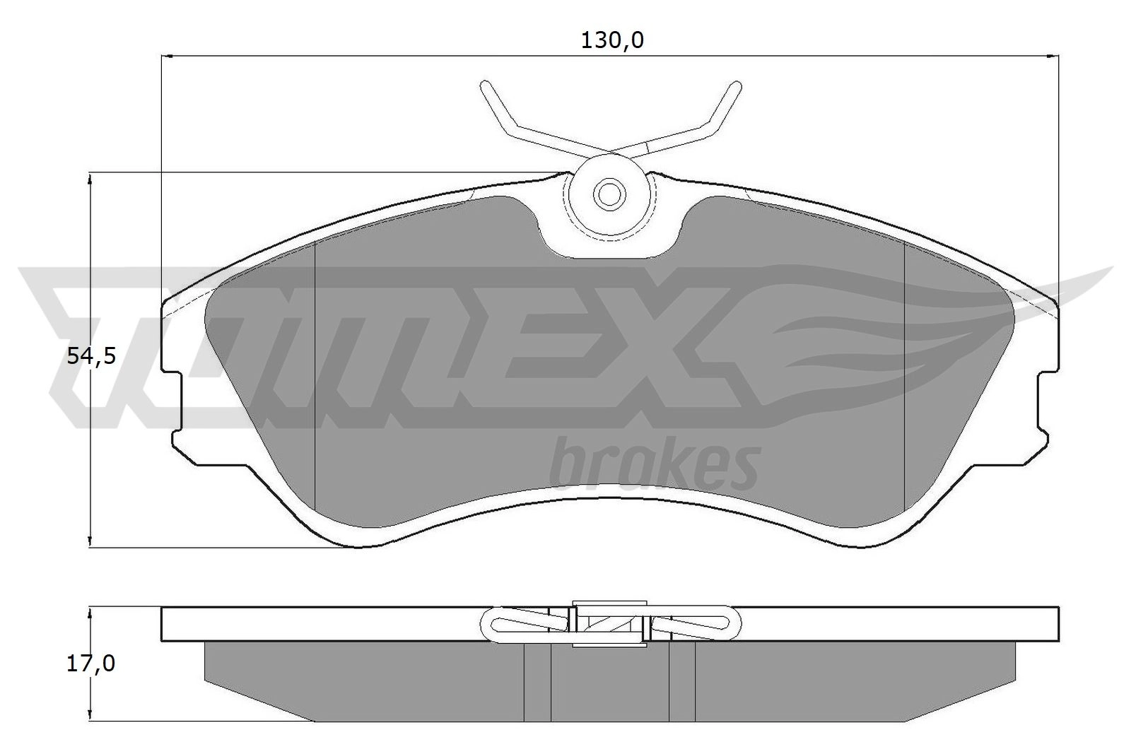 Brake Pad Set, disc brake (TX 10-651)