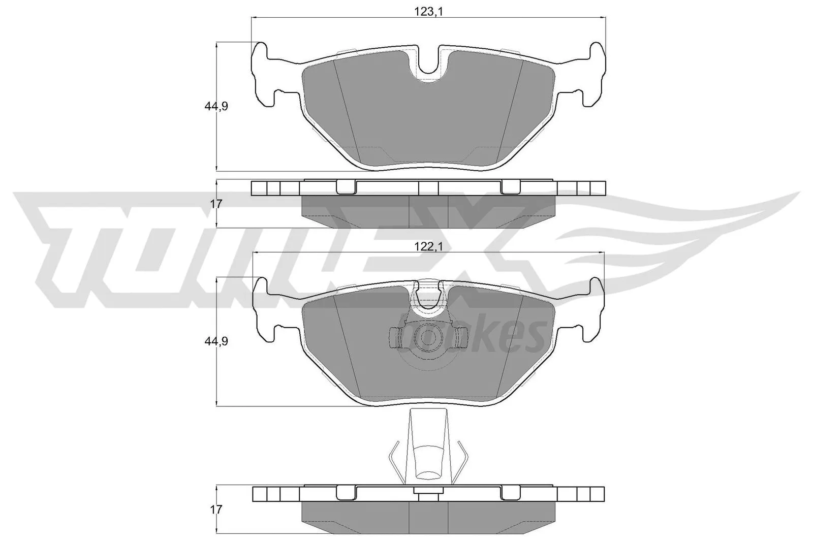 Brake Pad Set, disc brake (TX 13-21)