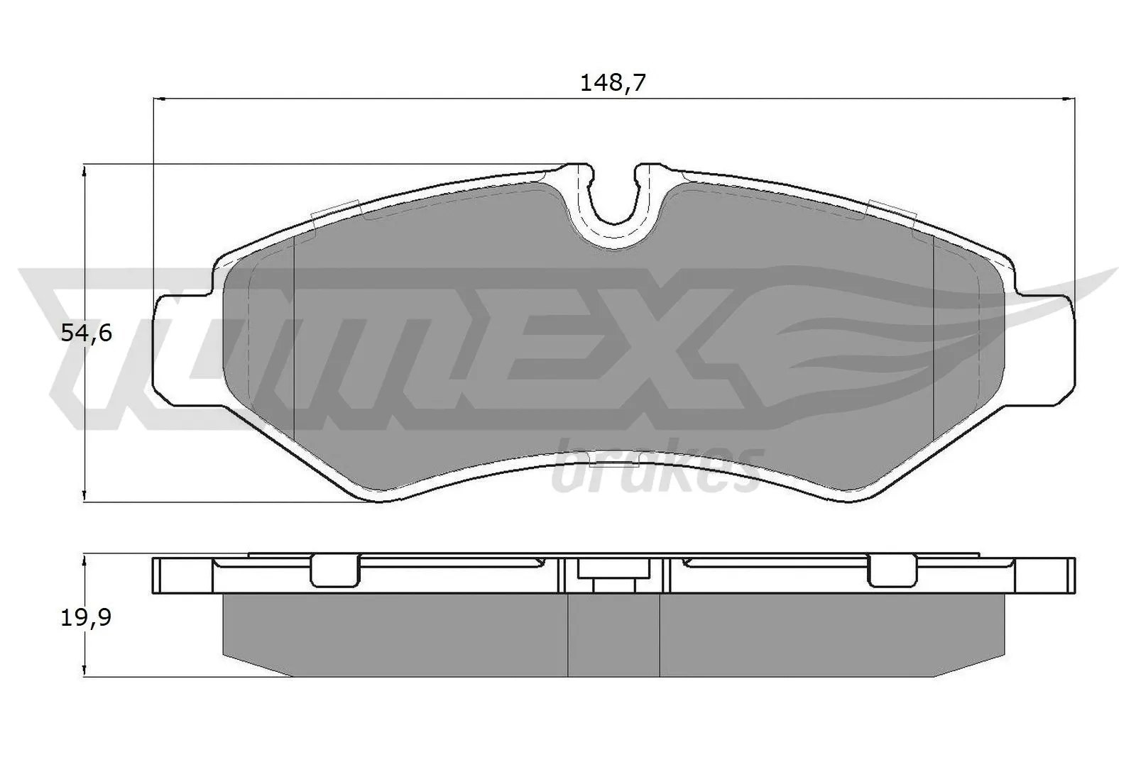 Brake Pad Set, disc brake (TX 19-51)