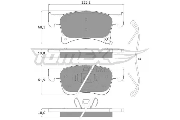 Brake Pad Set, disc brake